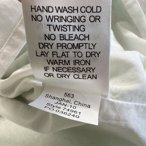 Lilly Pulitzer Strapless Dress Women’s 2 Green Pink Geometric Rosette Cotton - Picture 6 of 7